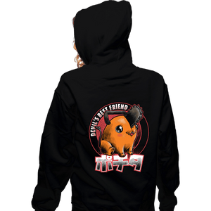 Daily_Deal_Shirts Zippered Hoodies, Unisex / Small / Black Devil's Best Friend