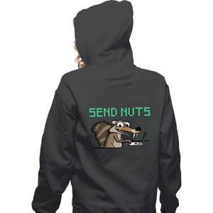 Shirts Zippered Hoodies, Unisex / Small / Dark Heather Send Nuts