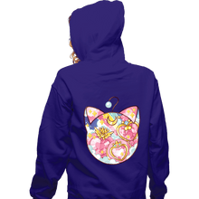 Load image into Gallery viewer, Shirts Zippered Hoodies, Unisex / Small / Violet Magical Silhouettes - Luna P
