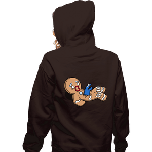 Shirts Zippered Hoodies, Unisex / Small / Dark Chocolate Alion Nom Nom
