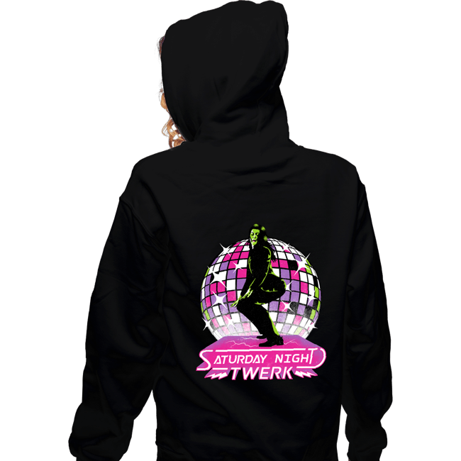 Secret_Shirts Zippered Hoodies, Unisex / Small / Black She Twerk