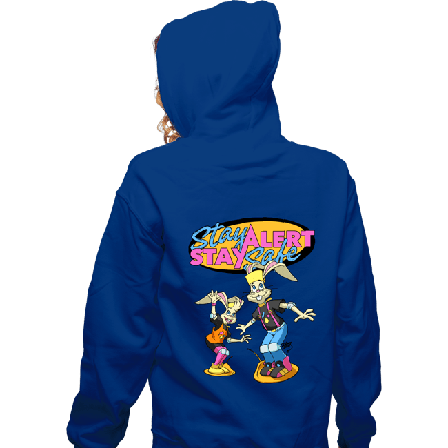 Secret_Shirts Zippered Hoodies, Unisex / Small / Royal Blue Stay Safe