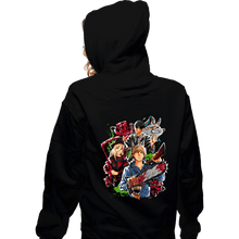Load image into Gallery viewer, Daily_Deal_Shirts Zippered Hoodies, Unisex / Small / Black Hail To The Devil Hunters
