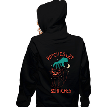 Load image into Gallery viewer, Daily_Deal_Shirts Zippered Hoodies, Unisex / Small / Black Witches Get Scritches
