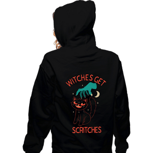 Daily_Deal_Shirts Zippered Hoodies, Unisex / Small / Black Witches Get Scritches
