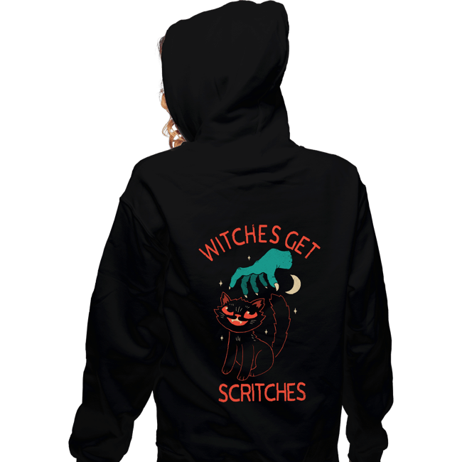 Daily_Deal_Shirts Zippered Hoodies, Unisex / Small / Black Witches Get Scritches