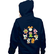 Load image into Gallery viewer, Secret_Shirts Zippered Hoodies, Unisex / Small / Navy Digi-Cute!
