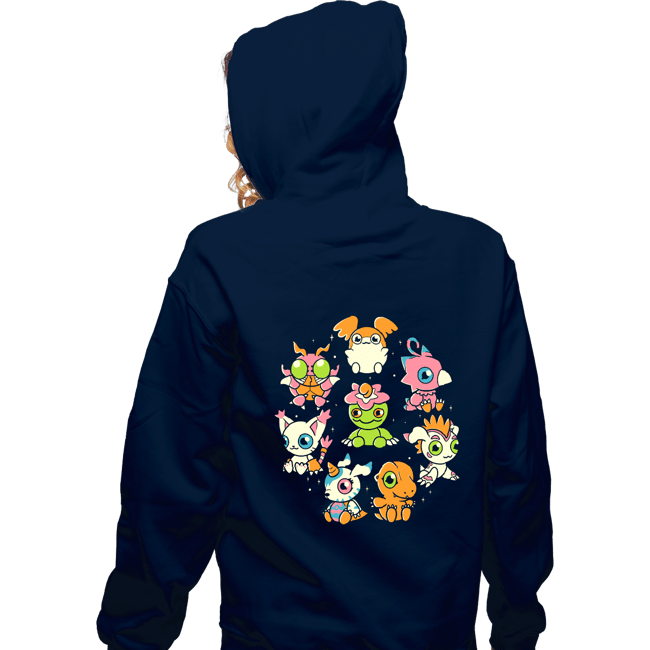 Secret_Shirts Zippered Hoodies, Unisex / Small / Navy Digi-Cute!