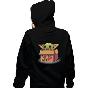 Shirts Pullover Hoodies, Unisex / Small / Black Adopt This Jedi