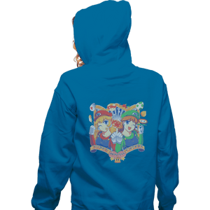 Shirts Zippered Hoodies, Unisex / Small / Royal Blue Super Princess Sisters