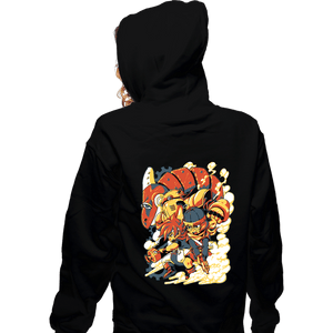 Daily_Deal_Shirts Zippered Hoodies, Unisex / Small / Black Chrono Heroes