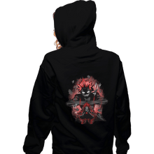 Load image into Gallery viewer, Shirts Pullover Hoodies, Unisex / Small / Black Red Riot Hero
