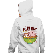 Load image into Gallery viewer, Shirts Zippered Hoodies, Unisex / Small / White Boar Hat Ramen
