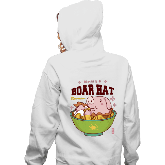 Shirts Zippered Hoodies, Unisex / Small / White Boar Hat Ramen