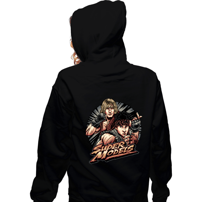 Daily_Deal_Shirts Zippered Hoodies, Unisex / Small / Black Supermodels