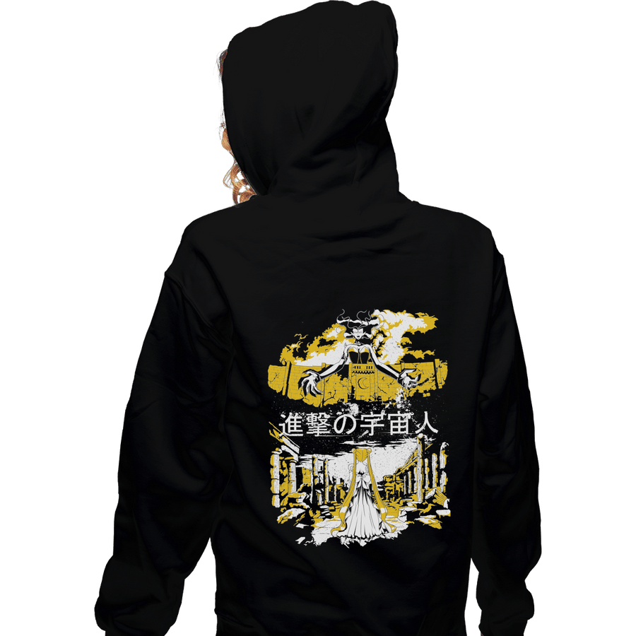 Shirts Zippered Hoodies, Unisex / Small / Black Attack on Moon