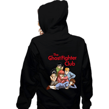 Load image into Gallery viewer, Secret_Shirts Zippered Hoodies, Unisex / Small / Black Ghost Fighters Club
