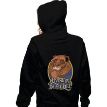 Load image into Gallery viewer, Shirts Pullover Hoodies, Unisex / Small / Black Living My Beast Life
