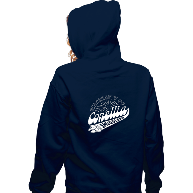 Secret_Shirts Zippered Hoodies, Unisex / Small / Navy corellia smugglers