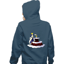 Load image into Gallery viewer, Shirts Zippered Hoodies, Unisex / Small / Indigo Blue Saber In The Stone
