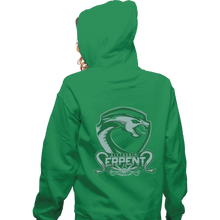 Load image into Gallery viewer, Shirts Zippered Hoodies, Unisex / Small / Irish Green Slytherin Serpents
