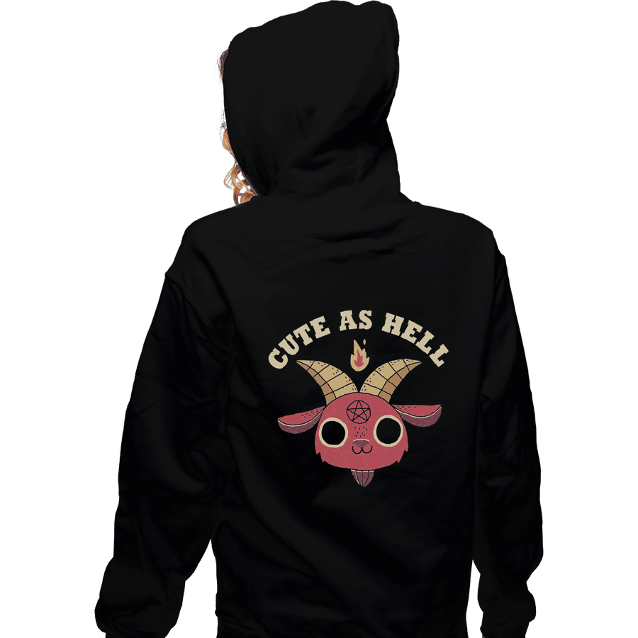 Shirts Zippered Hoodies, Unisex / Small / Black Cute As Hell