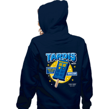 Load image into Gallery viewer, Shirts Zippered Hoodies, Unisex / Small / Navy Time and Space Ice Cream
