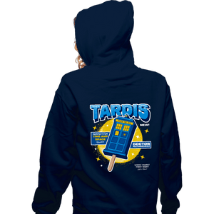 Shirts Zippered Hoodies, Unisex / Small / Navy Time and Space Ice Cream