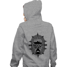 Load image into Gallery viewer, Secret_Shirts Zippered Hoodies, Unisex / Small / Sports Grey Bigger Boat
