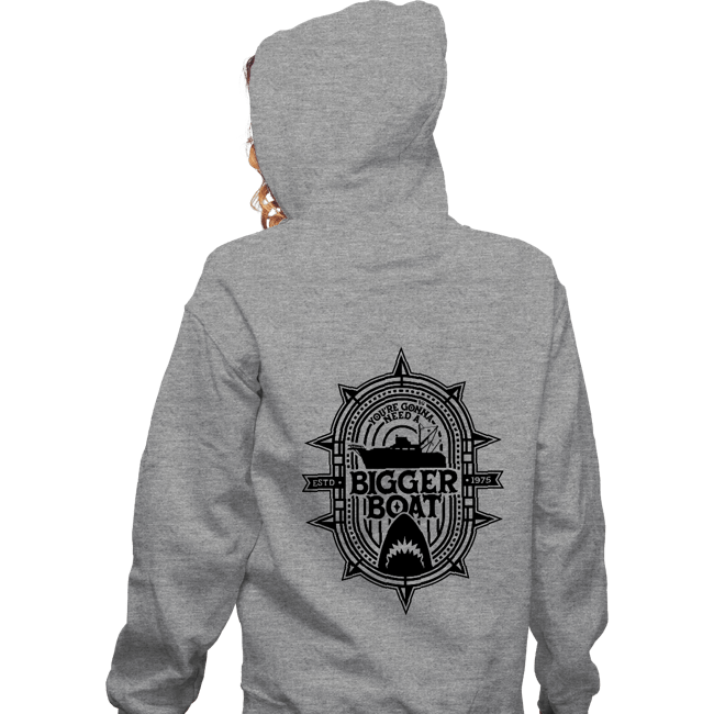 Secret_Shirts Zippered Hoodies, Unisex / Small / Sports Grey Bigger Boat
