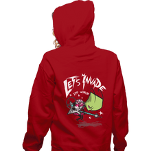 Load image into Gallery viewer, Shirts Zippered Hoodies, Unisex / Small / Red Zim Pilgrim
