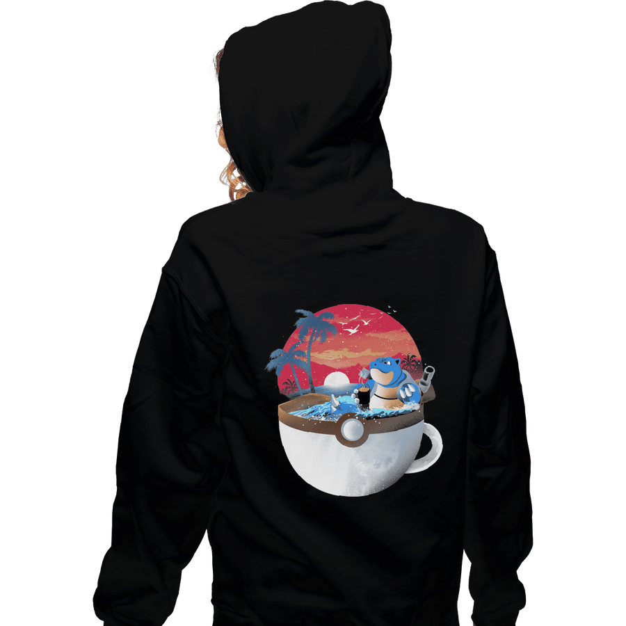 Shirts Zippered Hoodies, Unisex / Small / Black Cup Of Water