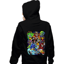 Load image into Gallery viewer, Last_Chance_Shirts Zippered Hoodies, Unisex / Small / Black Robotnik VS Sonic
