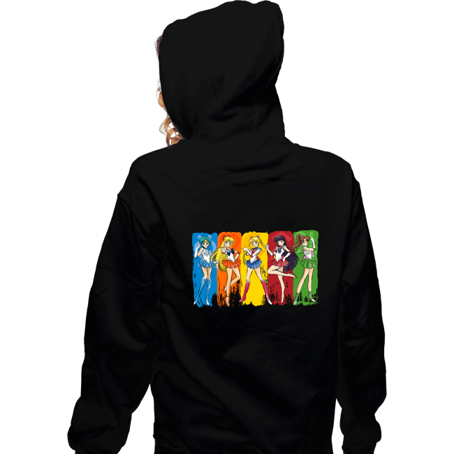 Daily_Deal_Shirts Zippered Hoodies, Unisex / Small / Black The Sailor Scouts