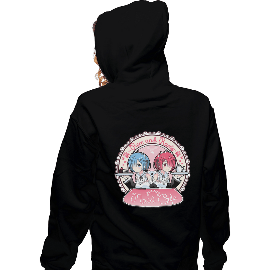 Shirts Zippered Hoodies, Unisex / Small / Black Maid Cafe