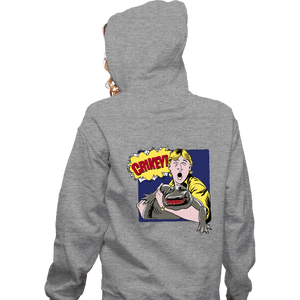 Daily_Deal_Shirts Zippered Hoodies, Unisex / Small / Sports Grey Pop Crikey!