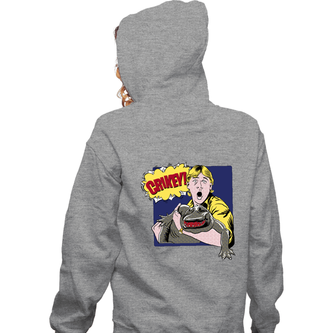 Daily_Deal_Shirts Zippered Hoodies, Unisex / Small / Sports Grey Pop Crikey!