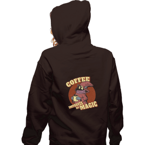 Shirts Pullover Hoodies, Unisex / Small / Dark Chocolate Coffee Improves My Magic