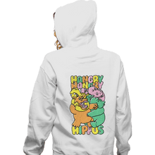 Load image into Gallery viewer, Secret_Shirts Zippered Hoodies, Unisex / Small / White Hangry Hippos
