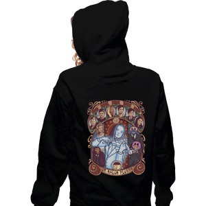 Shirts Zippered Hoodies, Unisex / Small / Black Umbrella Nouveau