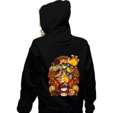 Load image into Gallery viewer, Secret_Shirts Zippered Hoodies, Unisex / Small / Black Koopa Crest
