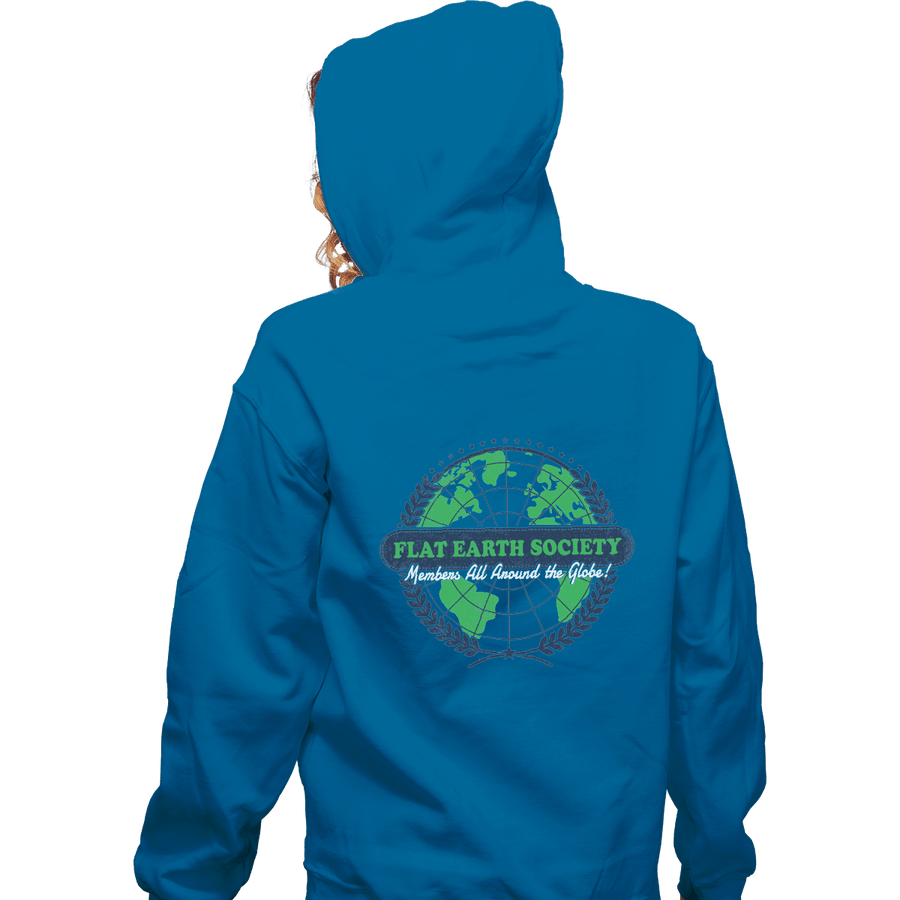 Shirts Zippered Hoodies, Unisex / Small / Royal Blue Around The Globe