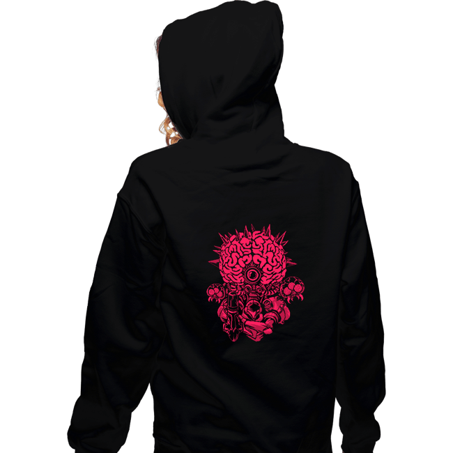 Daily_Deal_Shirts Zippered Hoodies, Unisex / Small / Black Brain Bounty