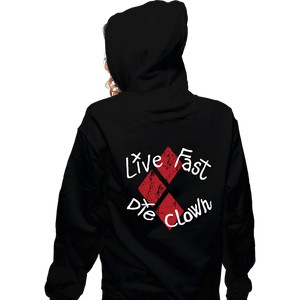 Secret_Shirts Zippered Hoodies, Unisex / Small / Black Die Clown