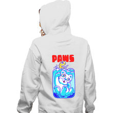 Load image into Gallery viewer, Shirts Zippered Hoodies, Unisex / Small / White Paws
