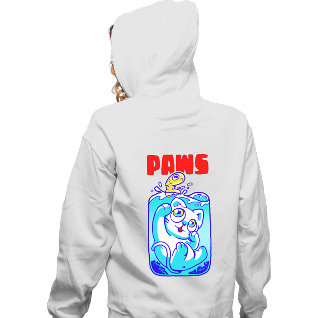 Shirts Zippered Hoodies, Unisex / Small / White Paws