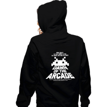 Load image into Gallery viewer, Daily_Deal_Shirts Zippered Hoodies, Unisex / Small / Black Dawn Of The Arcade
