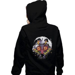 Shirts Zippered Hoodies, Unisex / Small / Black The Power Behind the Mask