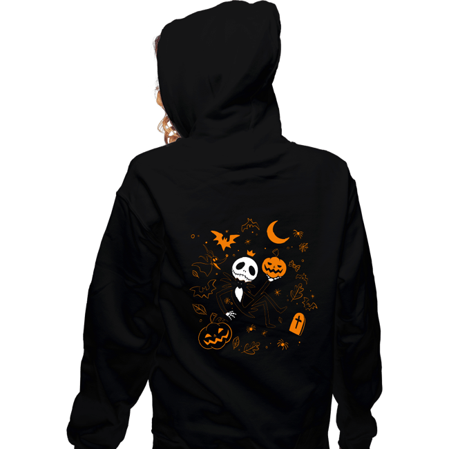 Daily_Deal_Shirts Zippered Hoodies, Unisex / Small / Black The King Of Halloween
