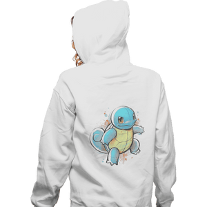 Shirts Zippered Hoodies, Unisex / Small / White Water Ink
